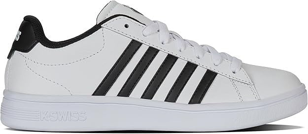 K-Swiss Men's Court Tiebreak II Sneaker (White/Black/White)