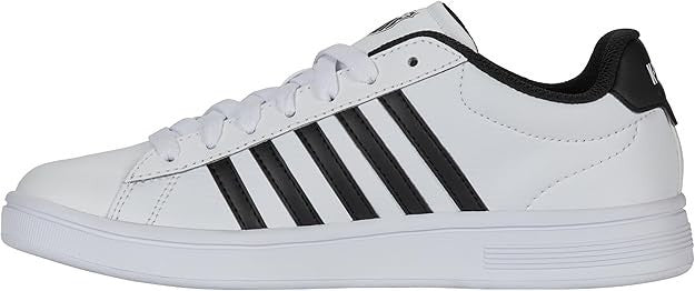 K-Swiss Men's Court Tiebreak II Sneaker (White/Black/White)