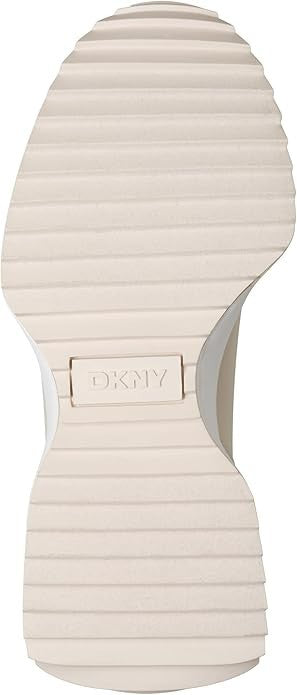 DKNY Women's Nallen Slip on Sneaker with Logo (Khaki)