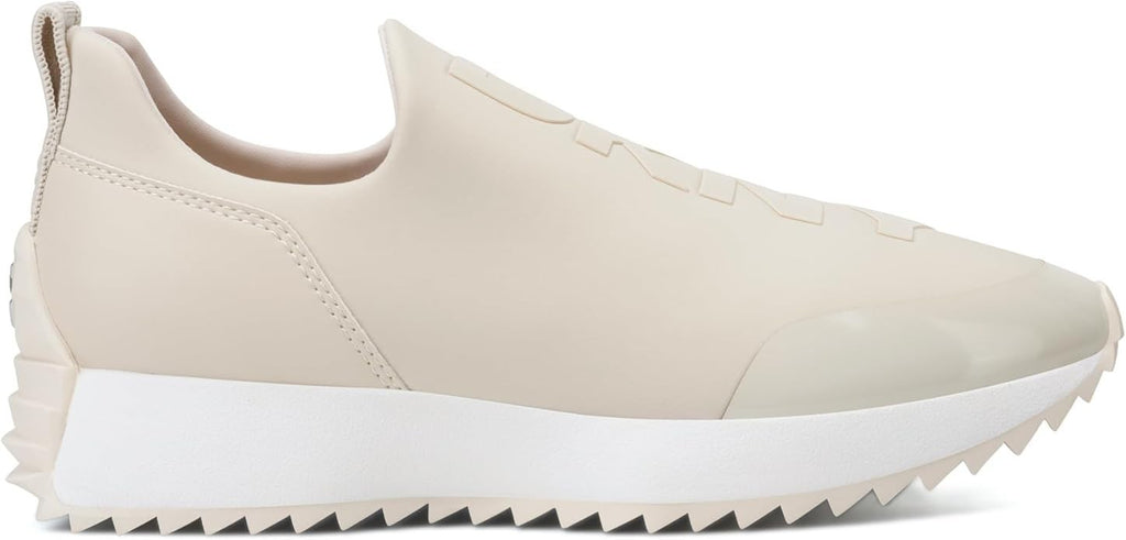 DKNY Women's Nallen Slip on Sneaker with Logo (Khaki)