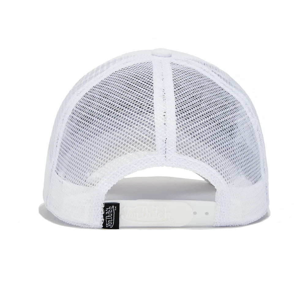 Von Dutch Triple White Velvet Trucker Hat