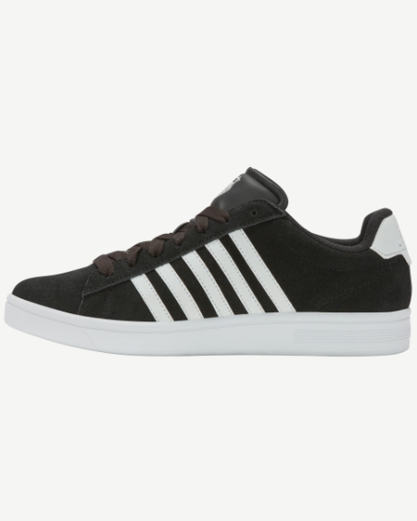 K-Swiss Men's Court Tiebreak II Sneaker (Black/White)