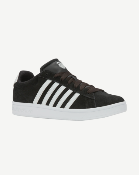K-Swiss Men's Court Tiebreak II Sneaker (Black/White)
