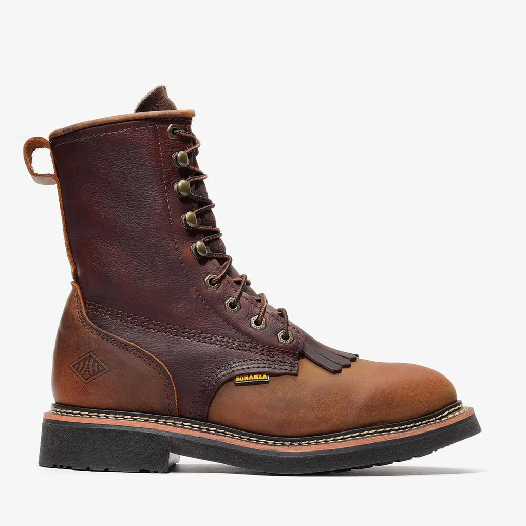 BONANZA RANCHER CLASSIC 8" LACER (BA-827) (Dark Brown)