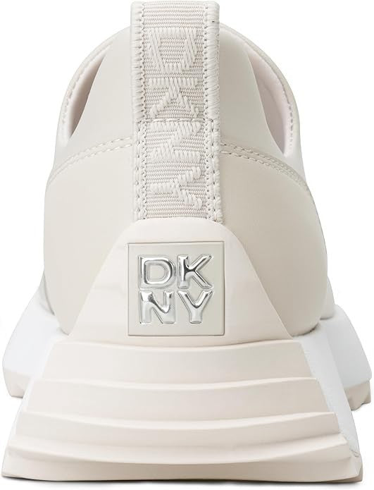 DKNY Women's Nallen Slip on Sneaker with Logo (Khaki)